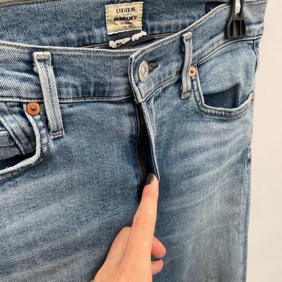 CITIZENS OF HUMANITY Rocket High Rise Skinny Jean in Small Talk Wash // 26 - Picture 10 of 12